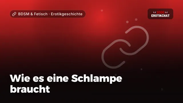 Erotikgeschichte „Wie es eine Schlampe braucht“ – Thema BDSM & Fetisch
